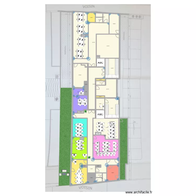 plan 5 eme reel 6. Plan de 