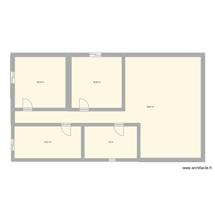 vrai plan. Plan de 0 pièce et 0 m2