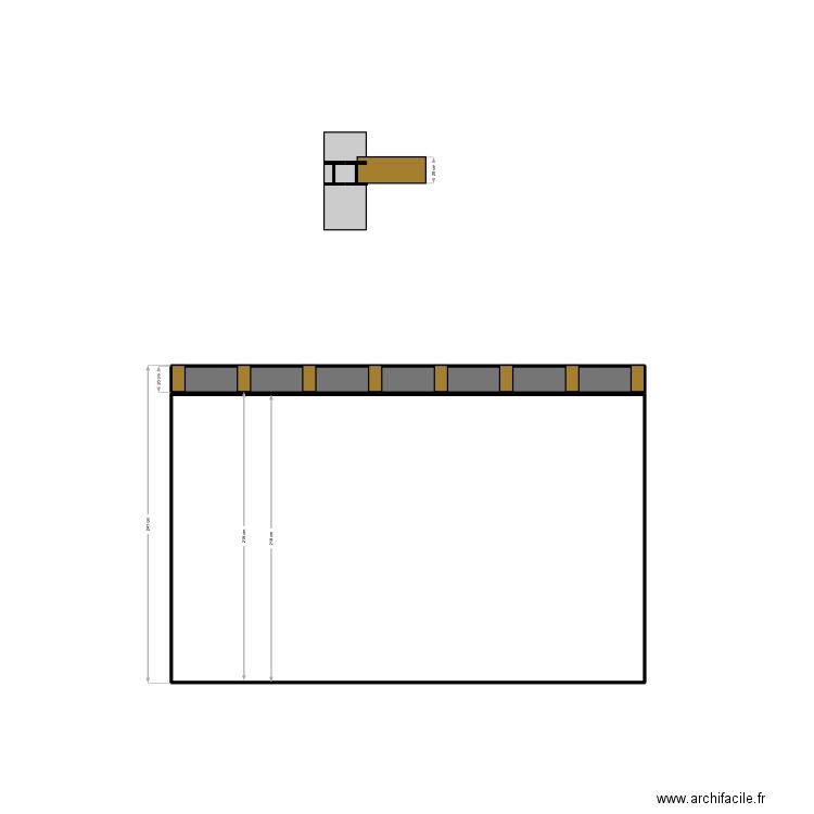 SMV II -. Plan de 2 pièces et 8 m2