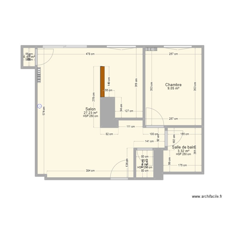 50 RRM v2. Plan de 7 pièces et 42 m2