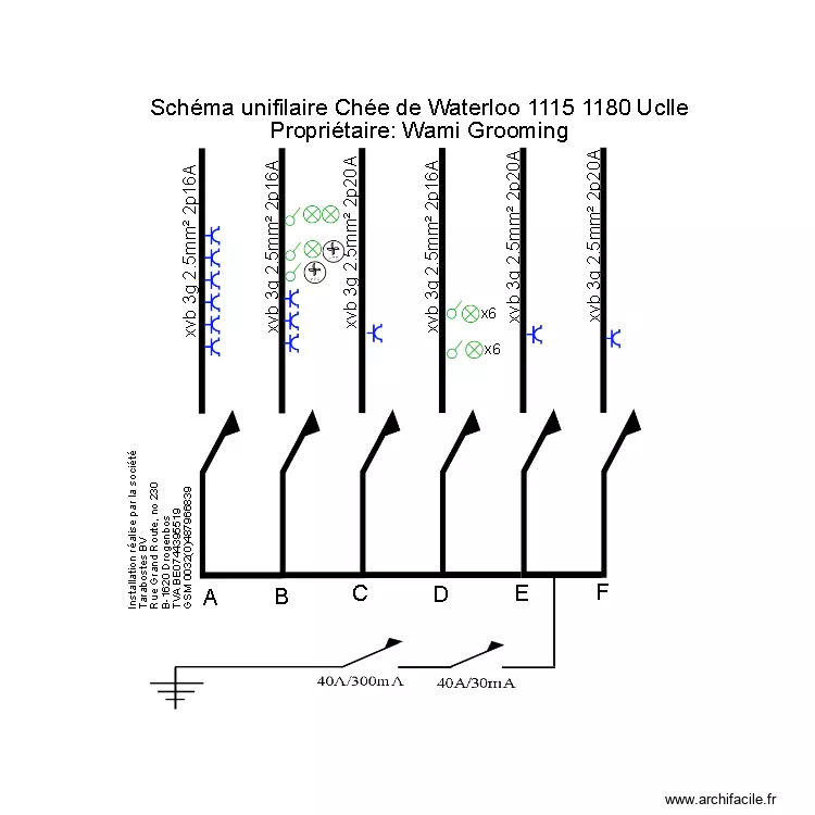 Wami chee de Waterloo 1115 1180 Uclle. Plan de 4  et 27 m²