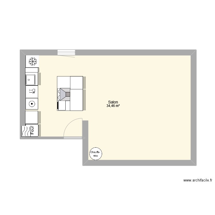 Cuisine. Plan de 0 pièce et 0 m2