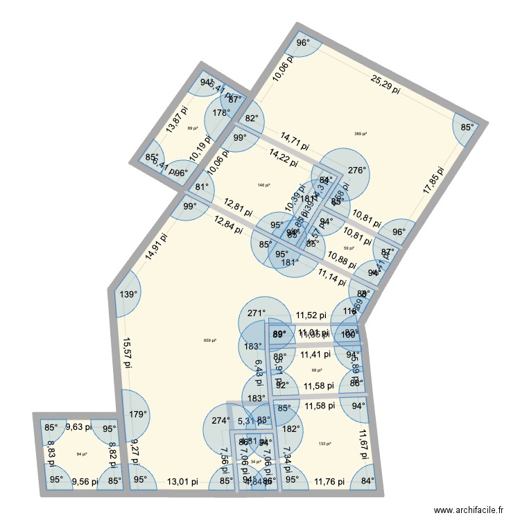 #2 Bombardier. Plan de 10 pièces et 156 m2