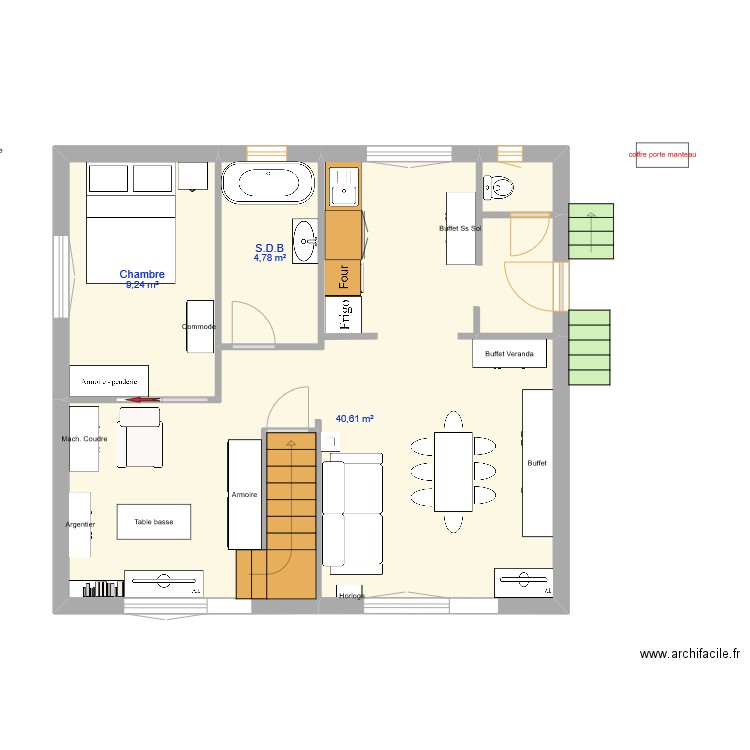 Maison Jacqueline Franqueville. Plan de 0 pièce et 0 m2