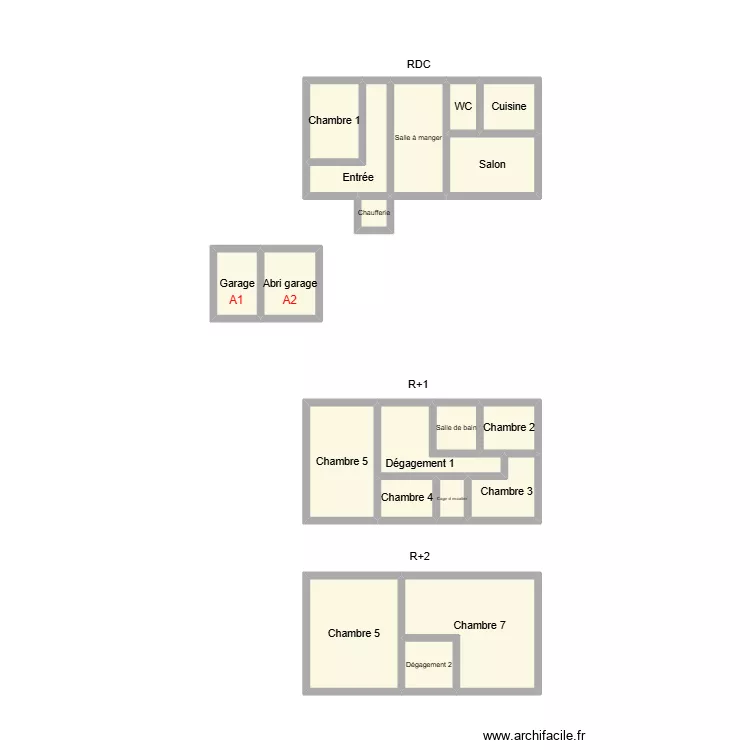2510 HEURTAULT. Plan de 19 pièces et 22 m²