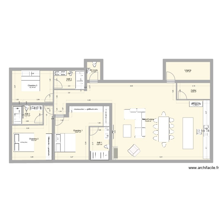 New House 2. Plan de 0 pièce et 0 m2
