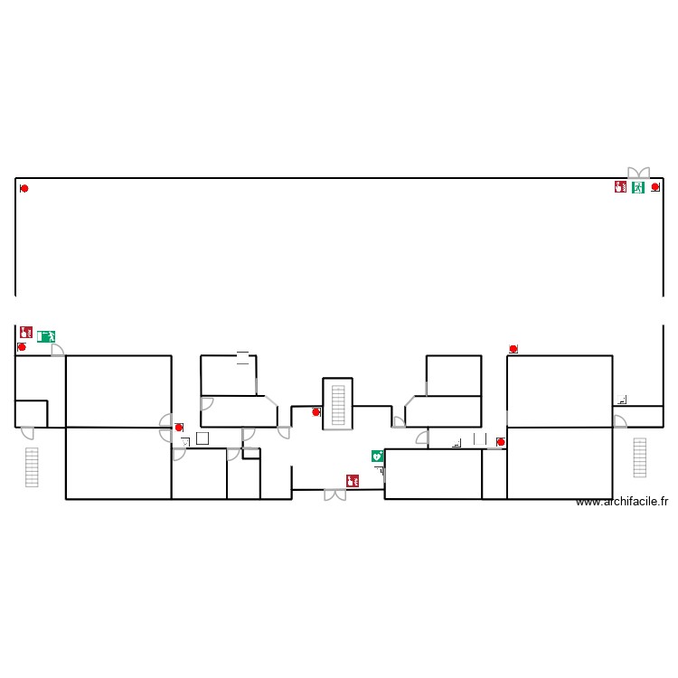 Halle des Sports bureaux vestiaires. Plan de 0 pièce et 0 m2