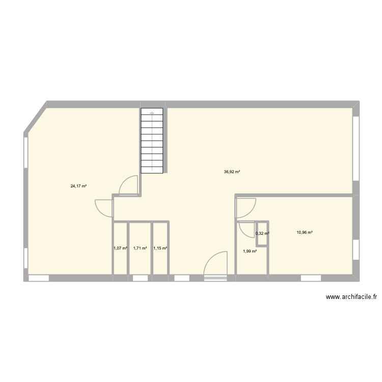 127 av d'enghien. Plan de 8 pièces et 78 m2