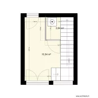 Projet Taounza - RdC - Croquis d'implantation escalier
