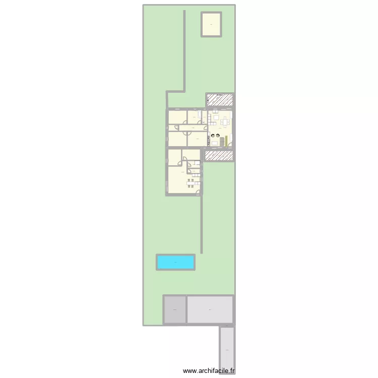 soula V1. Plan de 18  et 1768 m²