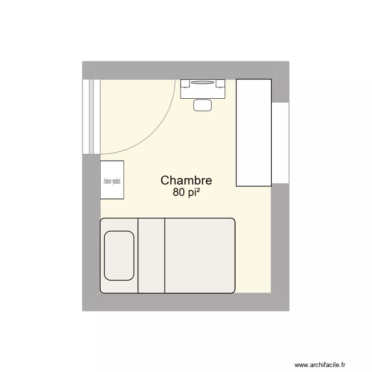 MMM2. Plan de 1 Pièce et 7 m² MMM2. Plan de 1 Pièce et 7 m²