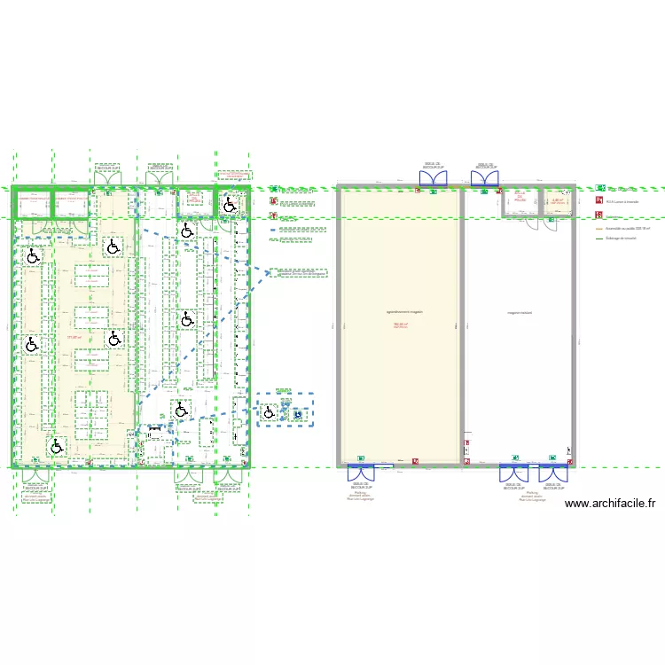 dl amenagement avant travaux. Plan de 