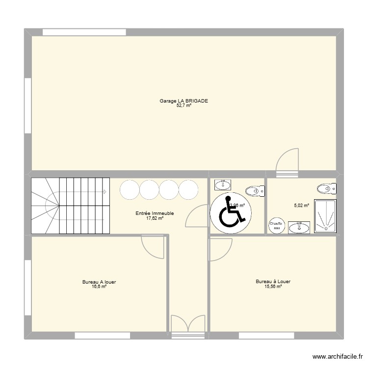 Rez de chauss&eacute;e LIb&eacute;rale. Plan de 0 pièce et 0 m2