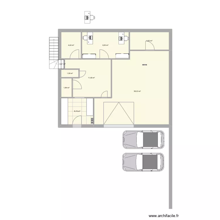 locaux - 17 av Maréchal Leclerc. Plan de 9 et 77 m² locaux - 17 av Maréchal Leclerc. Plan de 9 et 77 m²