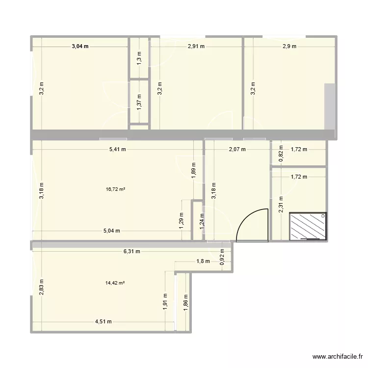 plan 2. Plan de 13 et 75 m² plan 2. Plan de 13 et 75 m²