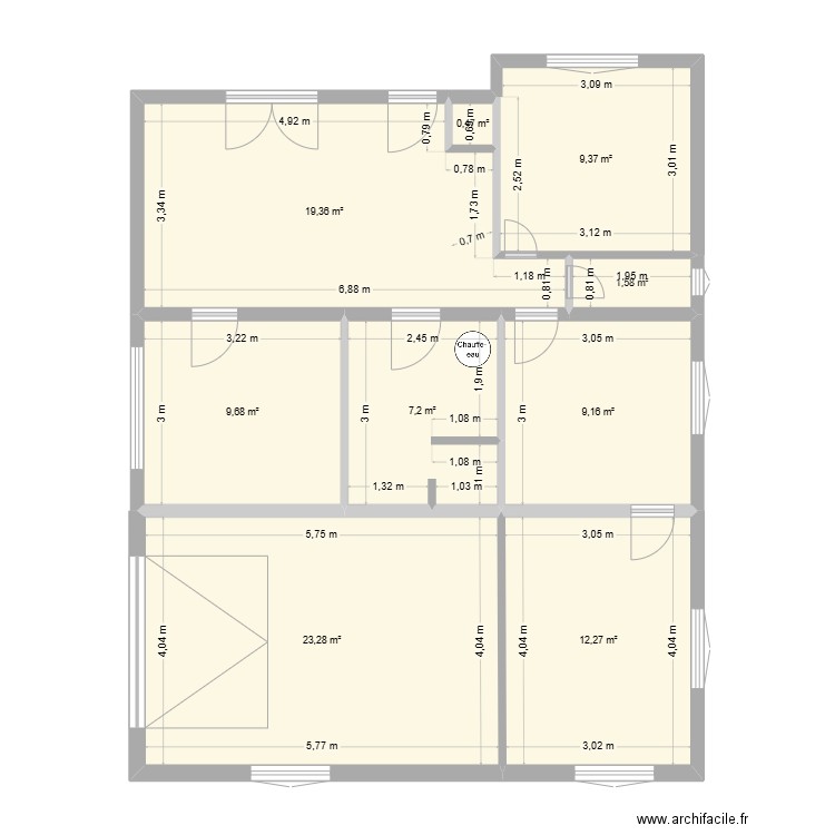 9 stade villa aiguillon essai sur total 1. Plan de 9 pièces et 92 m2