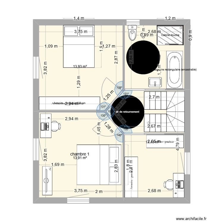 etage steph. Plan de 0 pièce et 0 m2