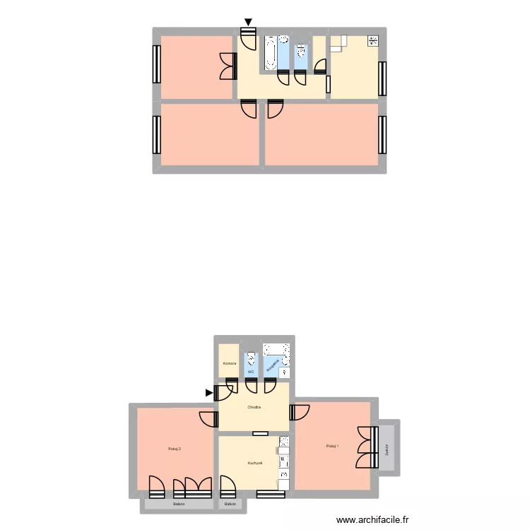 Slavíčkova 2346, byt 8. Plan de 24 et 270 m² Slavíčkova 2346, byt 8. Plan de 24 et 270 m²