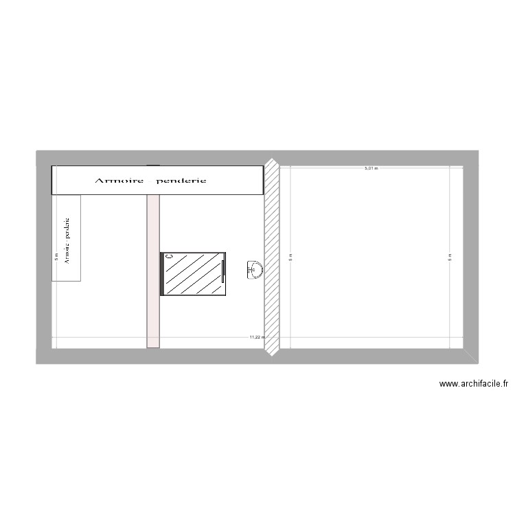 Etage Aménagements. Plan de 0 pièce et 0 m2