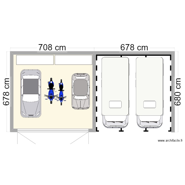 garage du 01.08.2024. Plan de 0 pièce et 0 m2