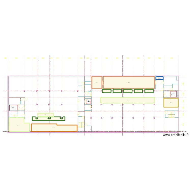 CIVA IXE-3. Plan de 14 pièces et 256 m2