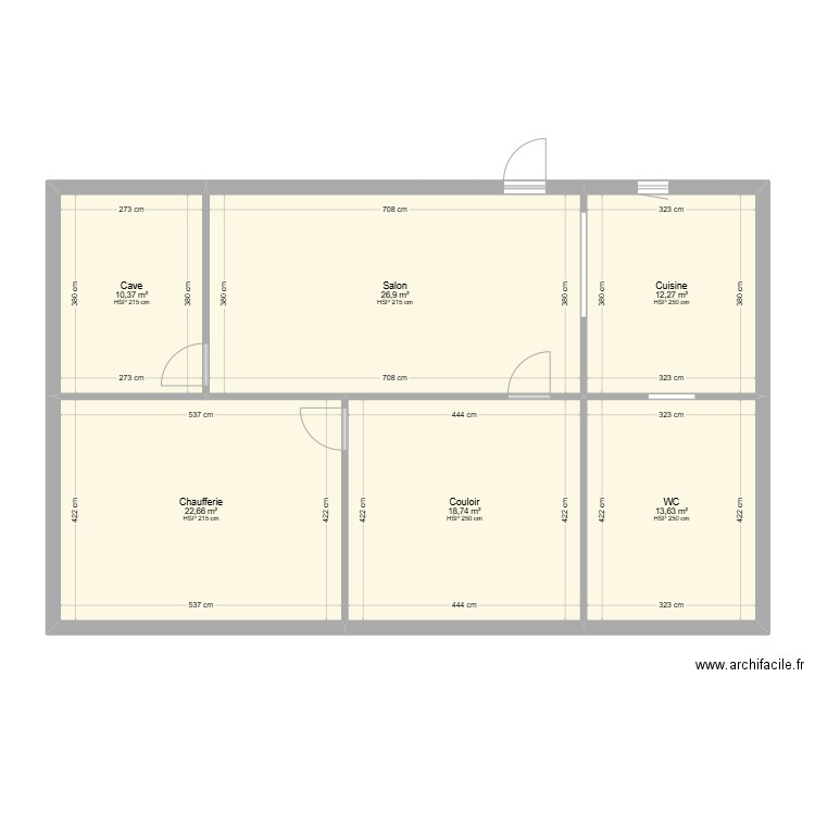 PLAN BUKOWSKI. Plan de 6 pièces et 105 m2