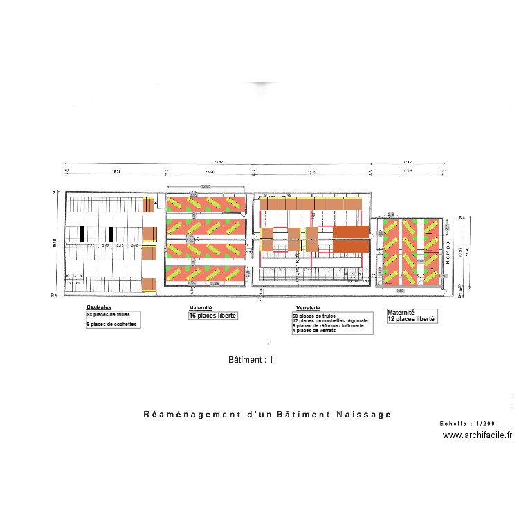 GAEC de la RICORNE Bat Truies. Plan de 0 pièce et 0 m2