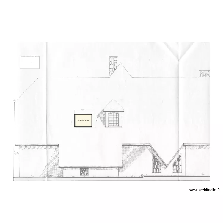 plan arri&egrave;re avec fen&ecirc;tre. Plan de 