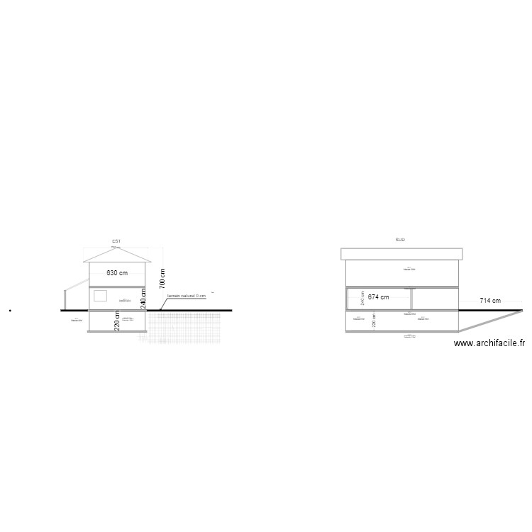 PCMI3 Plan de coupe. Plan de 0 pièce et 0 m2