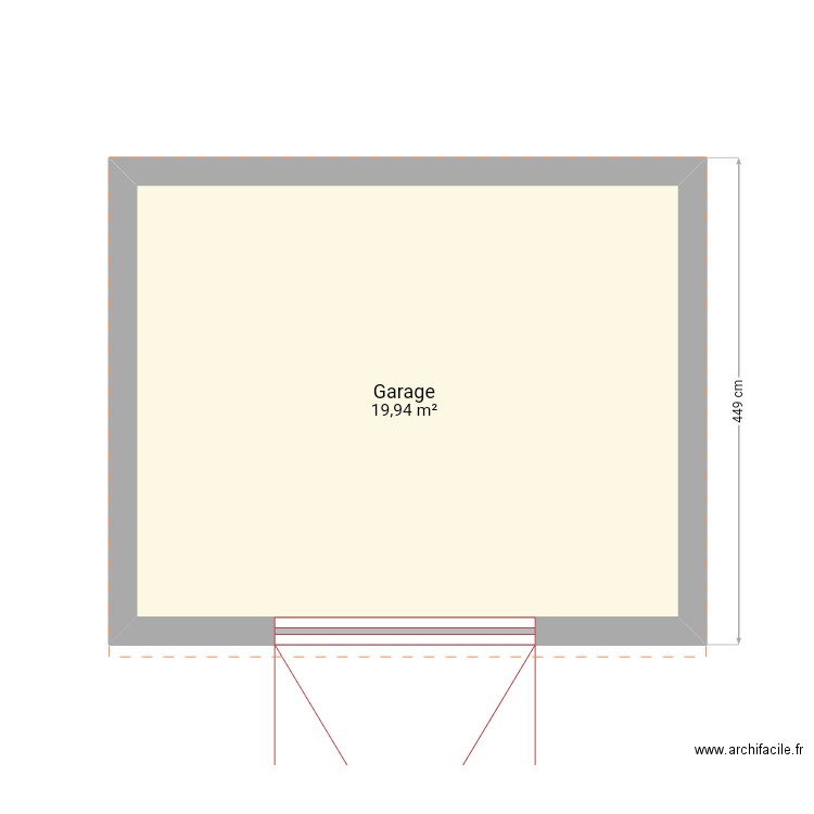 Abri de jardin. Plan de 0 pièce et 0 m2