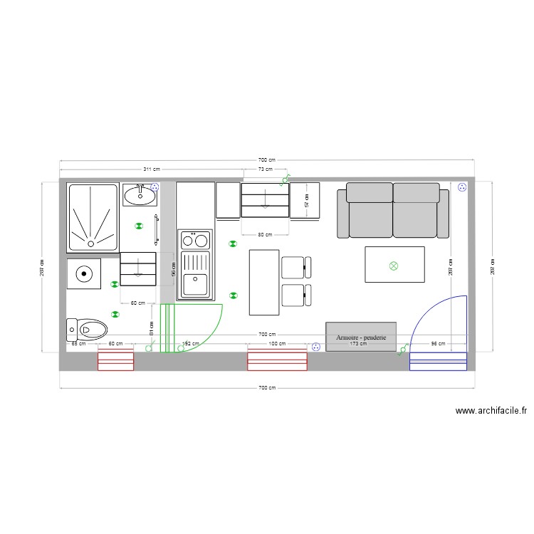 appentis 2. Plan de 0 pièce et 0 m2