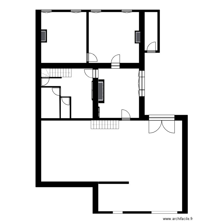 FORTER. Plan de 15 pièces et 372 m2