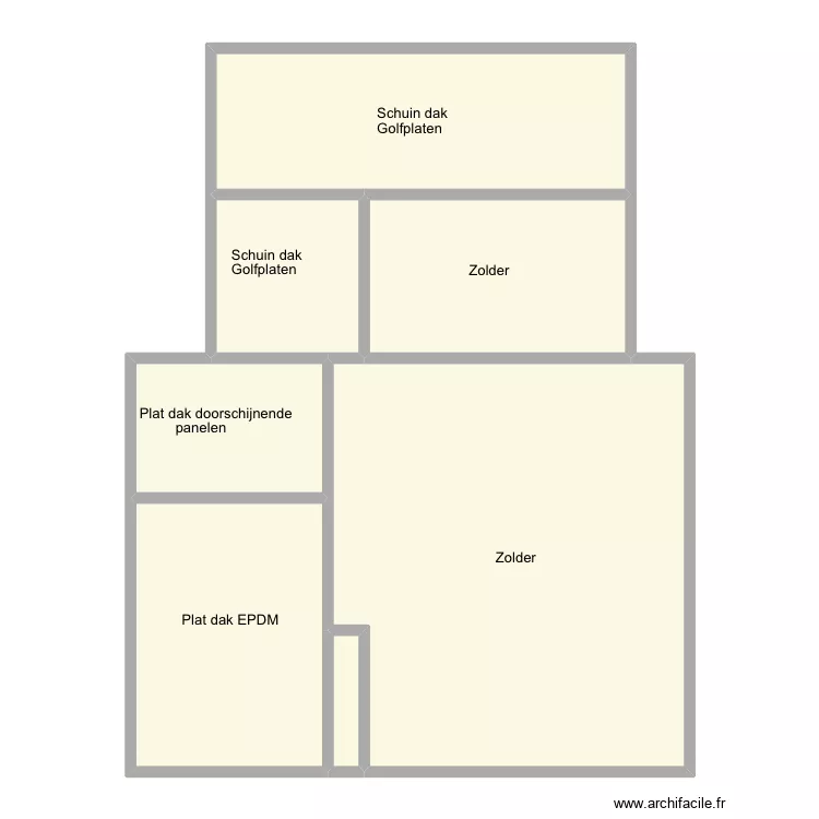 Hulste Blauwhuisstraat 88 - bovenverdieping. Plan de 7 Pièces et 146 m²