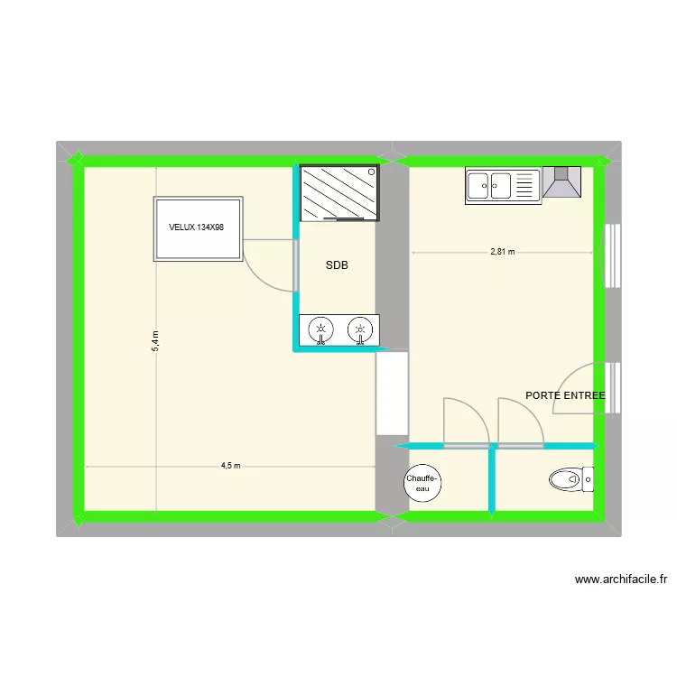 LEPLATRE. Plan de 11  et 39 m²