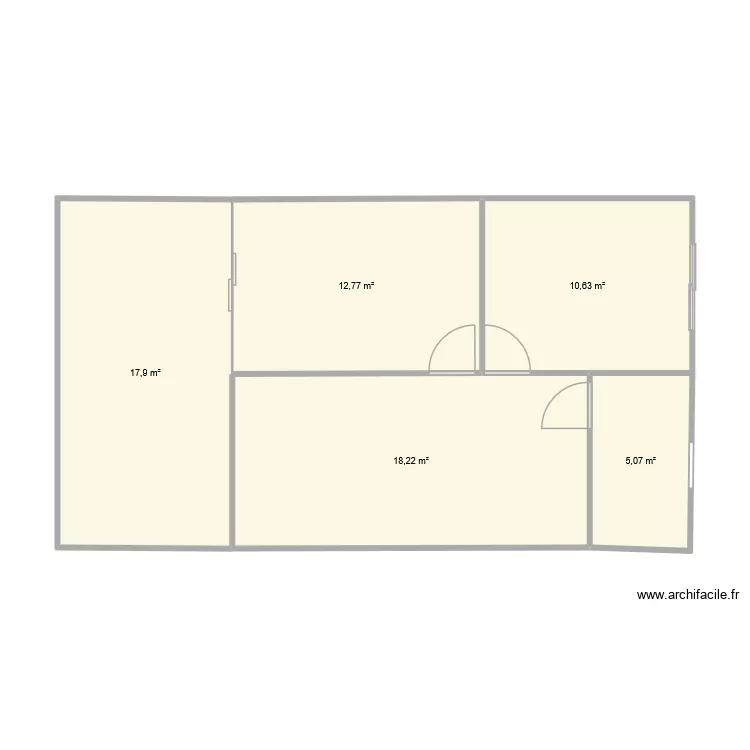 teoneatia 2. Plan de 5  et 65 m²