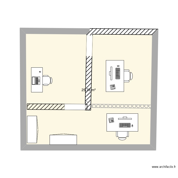 Bureau. Plan de 0 pièce et 0 m2