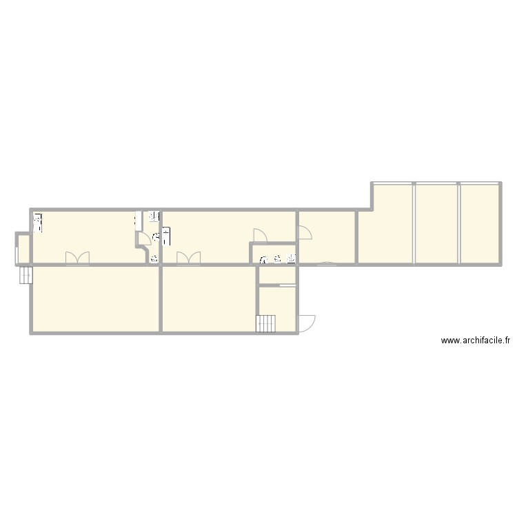 Moi3. Plan de 13 pièces et 160 m2