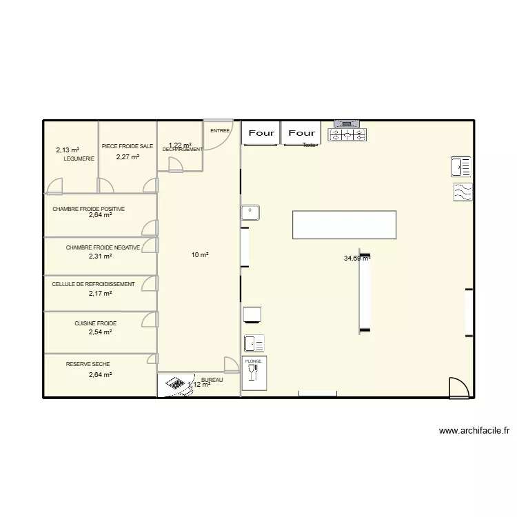 plan de cuisine. Plan de 