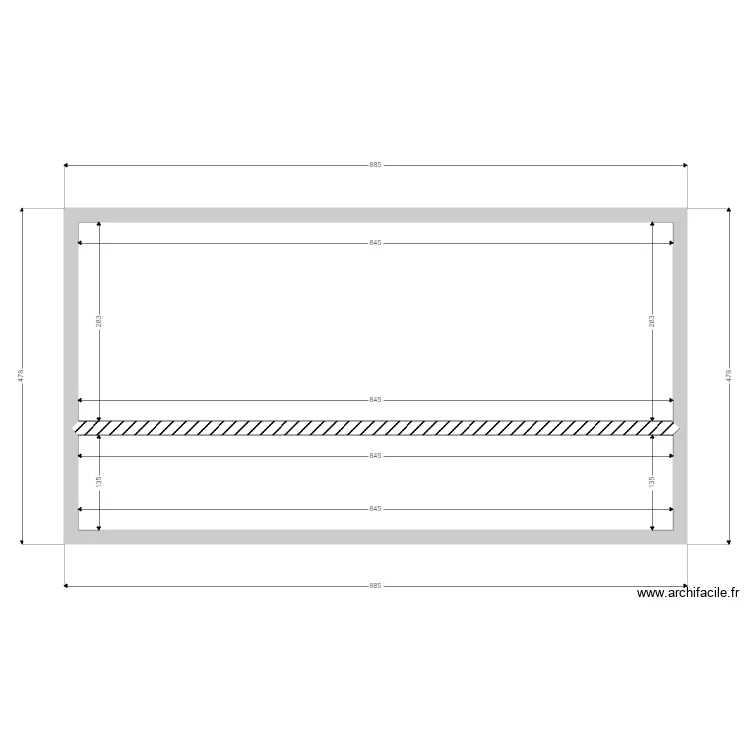 PELADAN TERRASSE. Plan de 2  et 35 m²