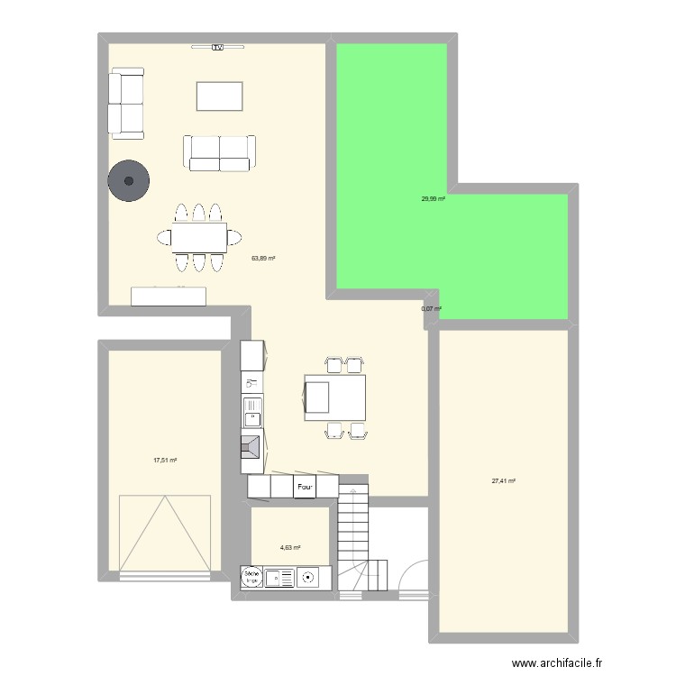 plan maison et extension. Plan de 0 pièce et 0 m2