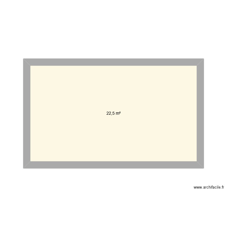 genève. Plan de 1 pièce et 23 m2