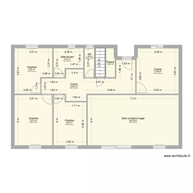 ETA ROYER (Projet). Plan de 10 Pièces et 95 m² ETA ROYER (Projet). Plan de 10 Pièces et 95 m²