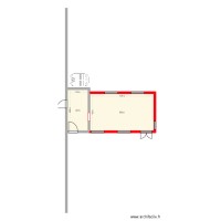 plan de masse projet pizzeria