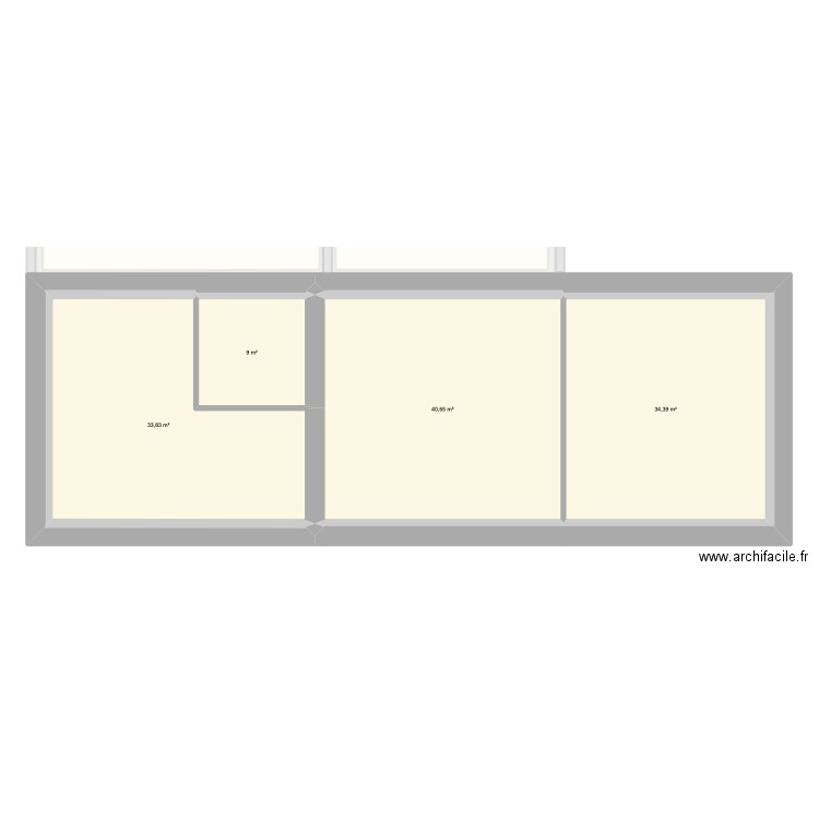 les champs. Plan de 16 pièces et 270 m2