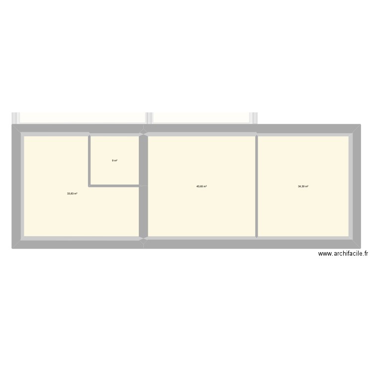 les champs. Plan de 13 pièces et 213 m2