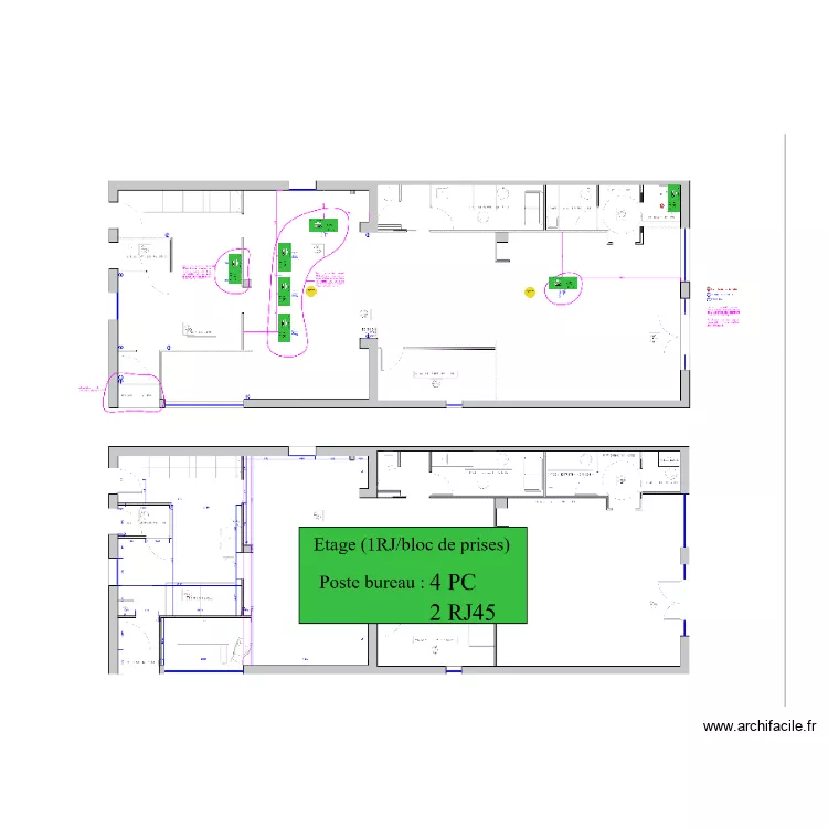 Corbi&egrave;res Saint Laurent de la Cabr&eacute;risse. Plan de 