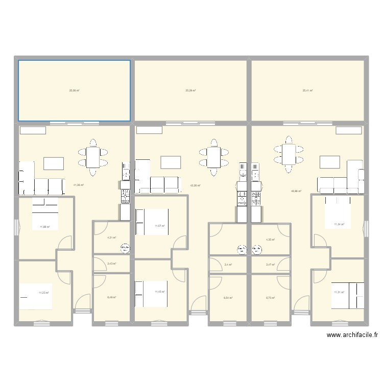 biarrote. Plan de 0 pièce et 0 m2