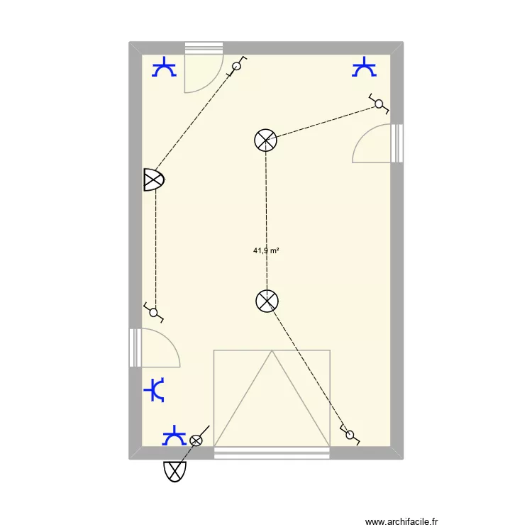 garage TP2. Plan de 1 Pièce et 42 m² garage TP2. Plan de 1 Pièce et 42 m²