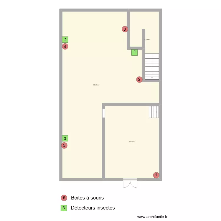 TRAITEUR ROBINSON. Plan de 