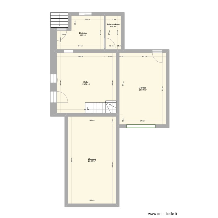 Plan de masse avant travaux. Plan de 0 pièce et 0 m2